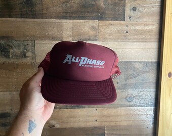 All Phase Snapback-Mütze, Schaumstoff-Frontkappe, Stromversorgung, Trucker, Kastanienbraun, Grau, Erwachsene, Herren, Designer-Auszeichnung, Kopfbedeckungsmarke