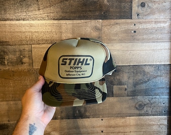 Stihl Popp's Snapback-Mütze, komplett aus Schaumstoff, Seilkappe, 3D-Puff-Druck, Jefferson City, Missouri, für Erwachsene, Herren, Papa, Outdoor-Ausrüstung