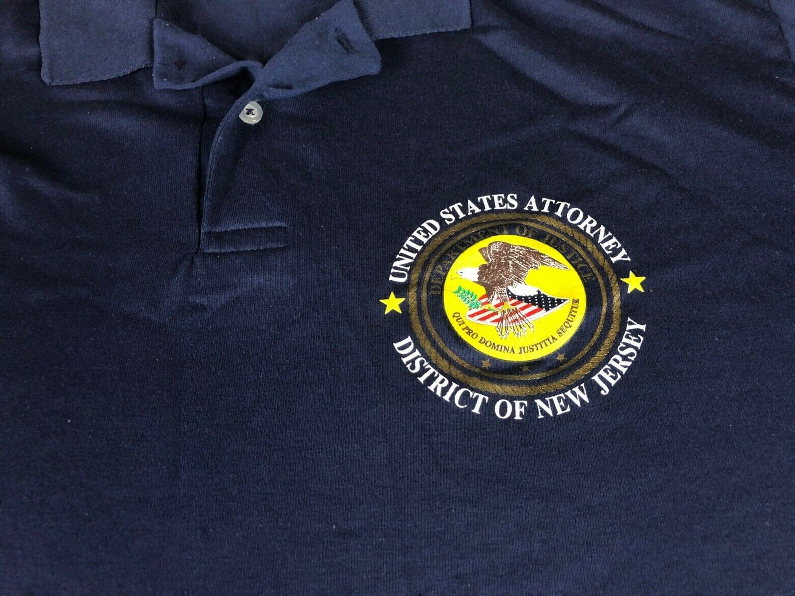 United States Attorney Polo Shirt Mens L/XL New Jersey State | Etsy