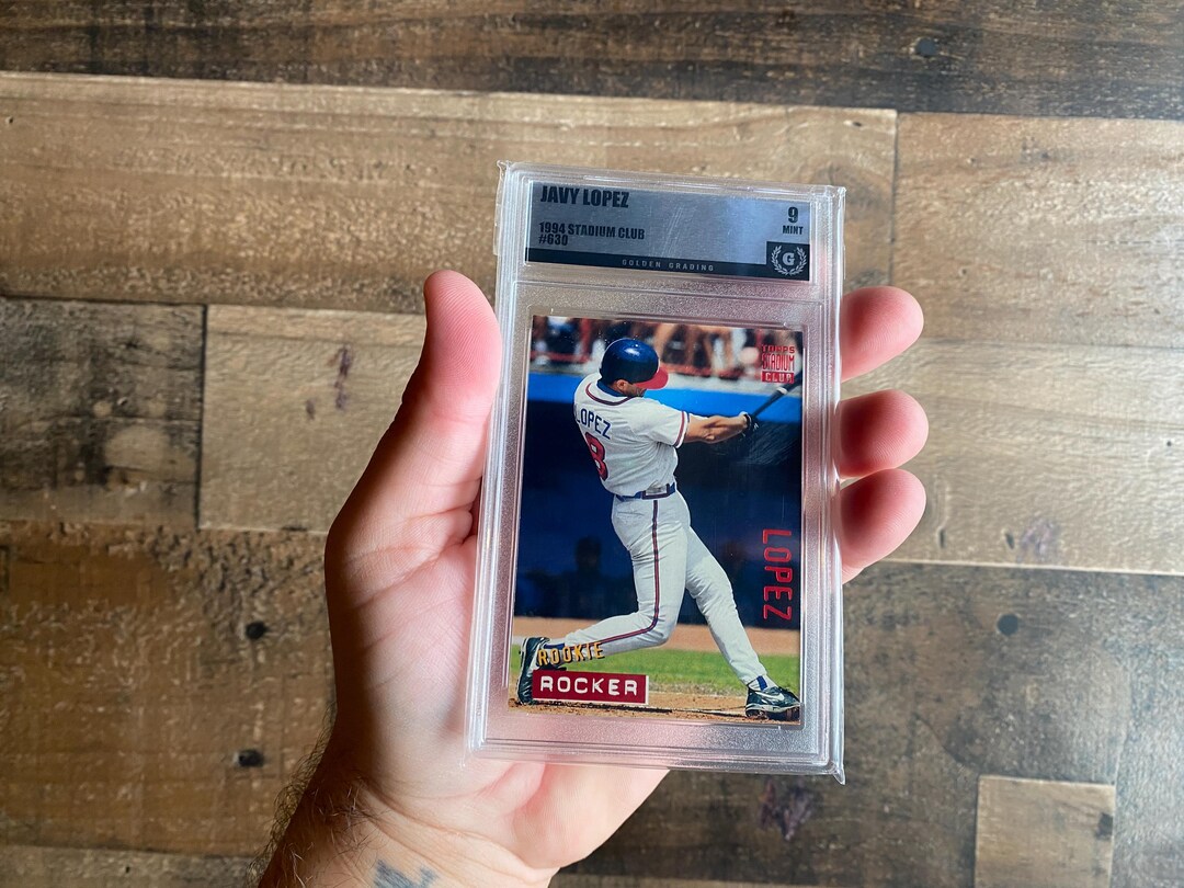 Javy Lopez Rookie Rocker Card Vintage 1994 Graded 9 Mint Topps
