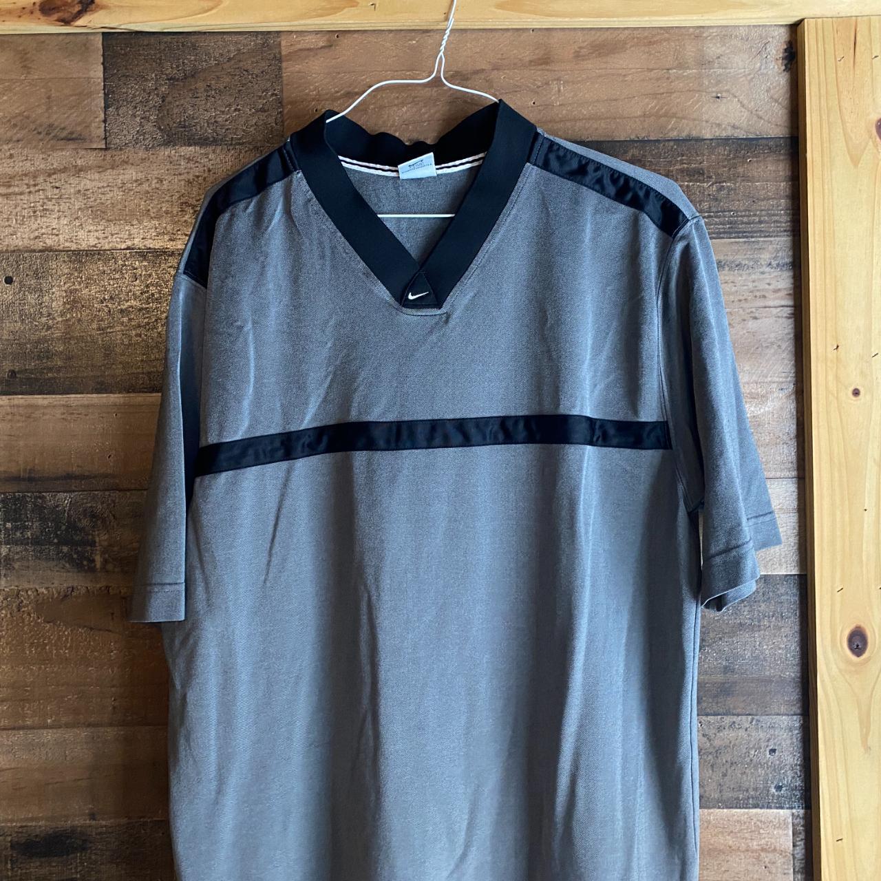 Nike Team Warmup Jersey Shirt Vintage 90s Y2K Mens XL Gray