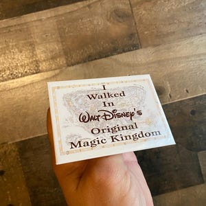 I Walked In Walt Disney's Original Magic Kingdom Pin True Vintage Pinback Disneyland Jacke Mantel Hut Mütze Karte