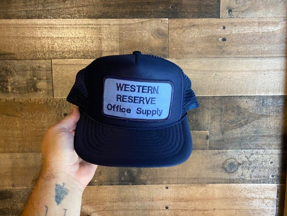 Western Reserve Snapback Hat Foam Front Rope Patch Cap Office Supply Trucker Adult Mens We Cover The World Vtg