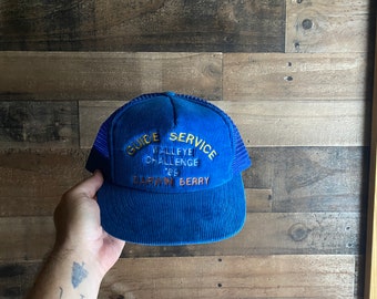 Walleye Challenge Snapback Hat 1989 Corduroy Foam Front Cap Guide Service Darwin Berry Fishing Designer Award Headwear Adult Mens Vtg