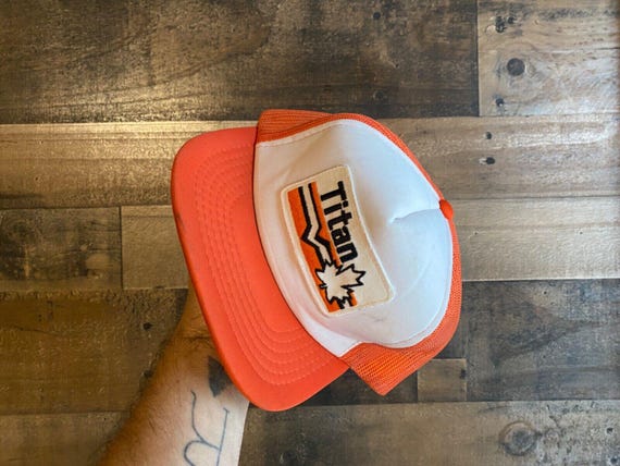 Titan Snapback Hat Foam Front Patch Cap Trucker O… - image 2