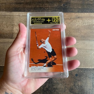 Andre Agassi Card Vintage 2003 Grado 10 Mint Netpro 86 Tennis Slab USA