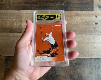 Andre Agassi Card Vintage 2003 Graded 10 Mint Netpro 86 Tennis Slab USA