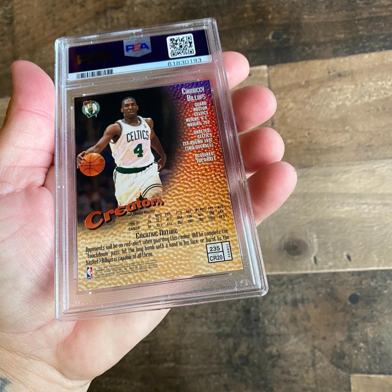 ショーンシー・ビラップス Topps Finest Rookie Creators Card Vintage 