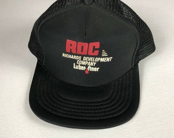 RDC Richards Snapback Hat Rope Cap Foam Front Luber Finer 3D Puff Print Mens Adult Trucker One Size Development Company Adjust-A-Size