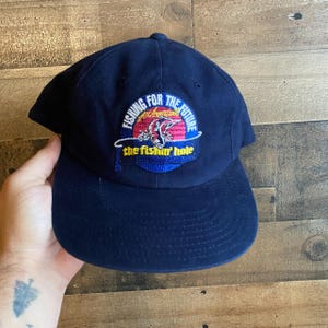 Fishing For The Future Snapback Hat Cap The Fishin&#39; Hole Adult Mens Dad American Needle 90s Y2K Vtg