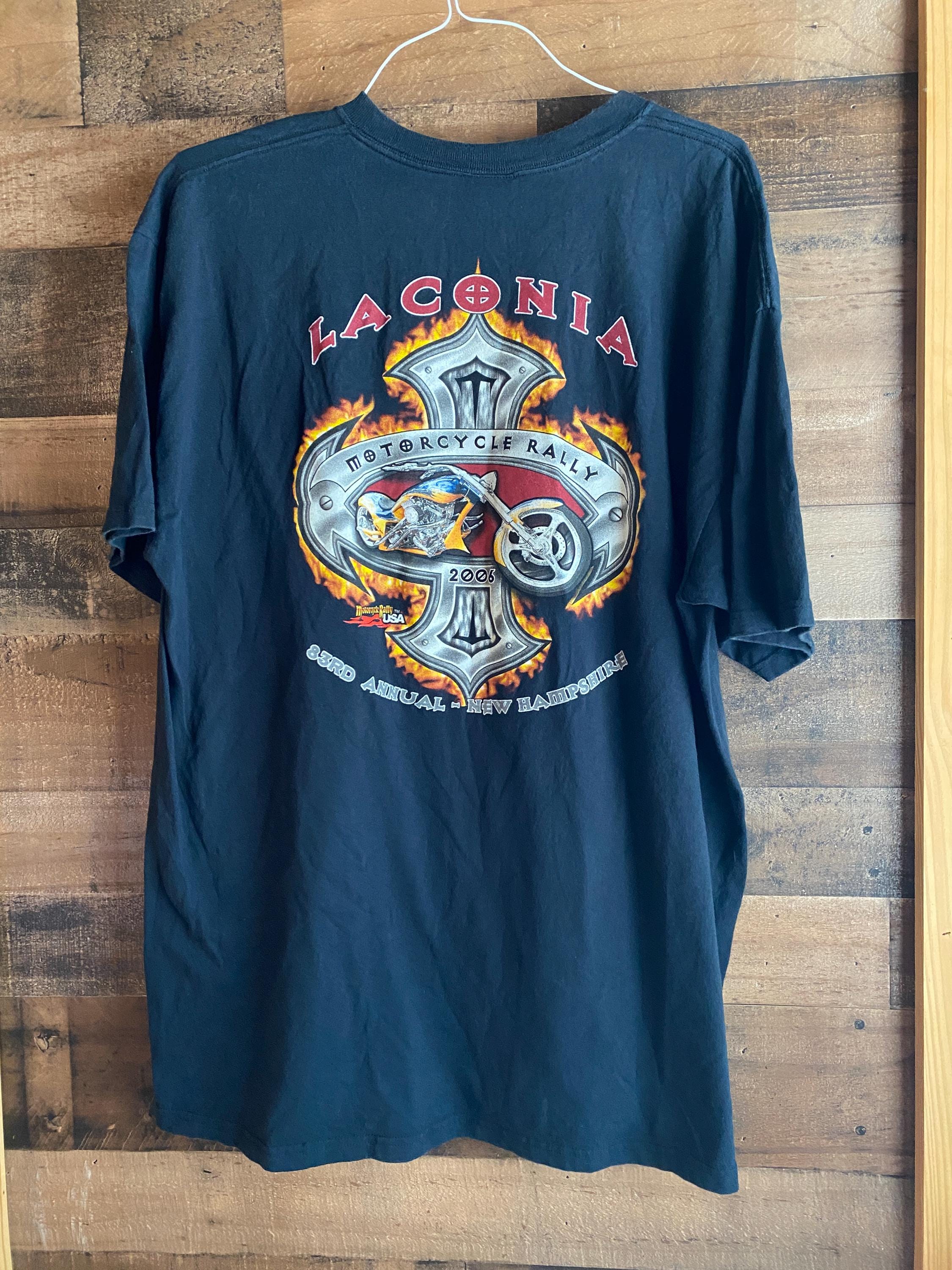 Laconia T-shirt Vintage 2006 Mens 2XL New Hampshire Motorcycle 