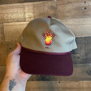 RAB Inc Double Snapback Hat Vintage 90s Y2K Rope Cap Head First Adult Mens Dad