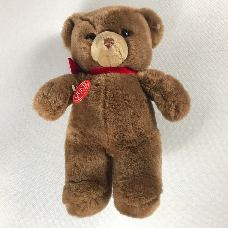 teddy bear with red ribbon