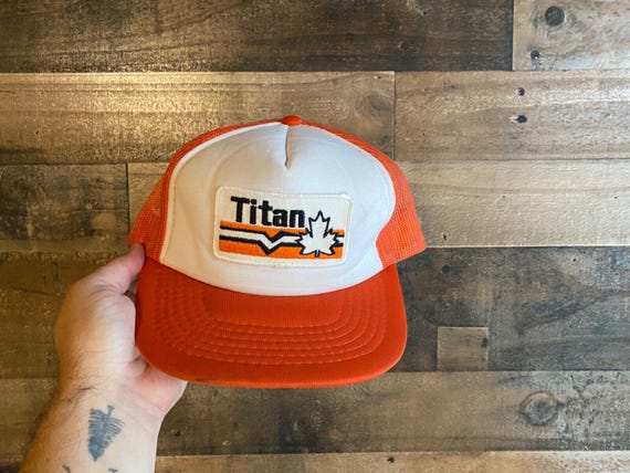 Titan Snapback Hat Foam Front Patch Cap Trucker O… - image 1