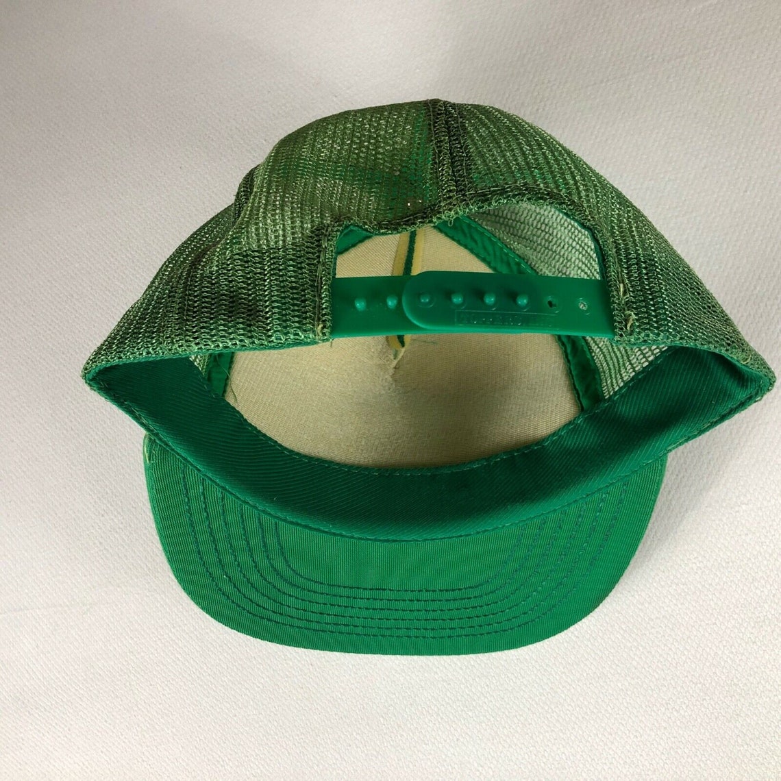 Turf Lounge Snapback Hat Foam Front Cap Trucker Green White - Etsy