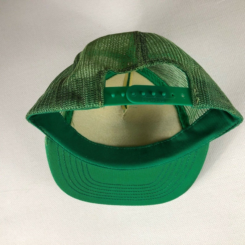 Turf Lounge Snapback Hat Foam Front Cap Trucker Green White Etsy