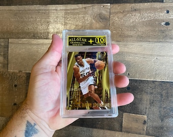 David Robinson All NBA 1st Team Fleer Ultra Card Vintage 1995-96 Graded 10 Mint Gold 4 Slab Basketball San Antonio Spurs
