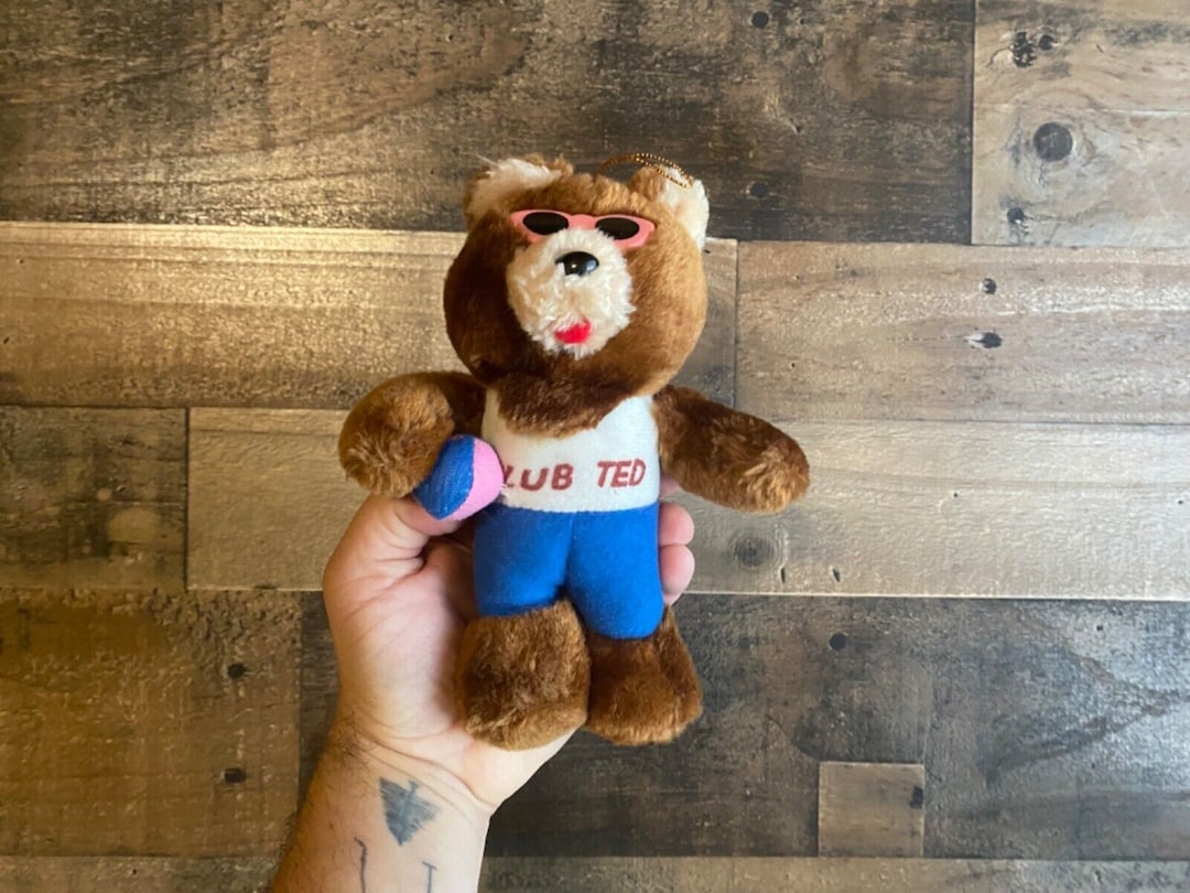 Osito de peluche Club Ted 1989 Pequeño animal de peluche firme de