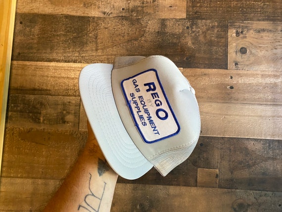 Rego Snapback Hat Foam Front Patch Cap Trucker Ga… - image 2