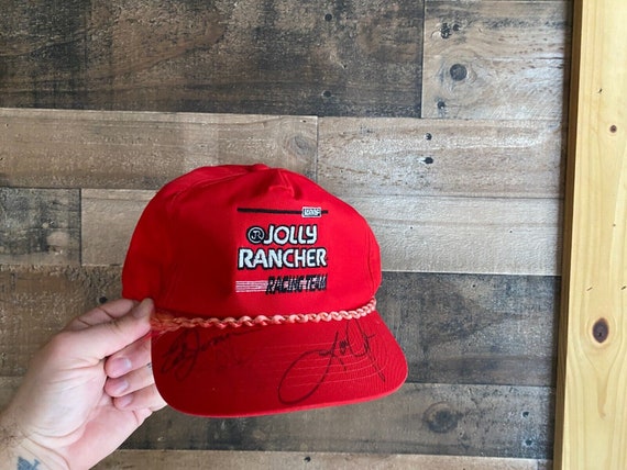 Jlr Rac Hat Jolly Rancher Racing Slideback Hat Autograph Lori Joh… - Gem