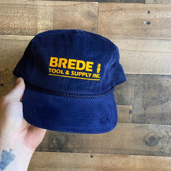 Brede Tool & Supply Slideback Hat True Vintage Rope Cap Corduroy Adult Mens Dad Cordy San Sun