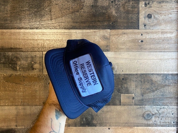 Western Reserve Snapback Hat Foam Front Rope Patch Cap Office Supply Trucker Adult Mens We Cover The World Vtg View 2