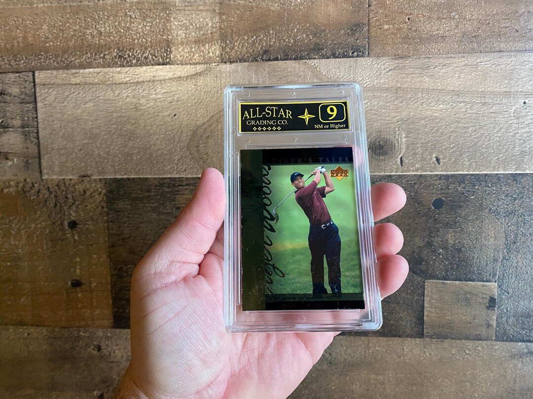 Tiger Woods Upper Deck Rookie Card Vintage 2001 Graded 9 NM