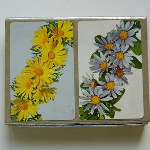 Carte da gioco vintage, carte da gioco Congress Floral a doppio mazzo, giochi da interno