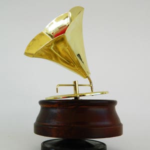 Vintage Music Box, Gramophone Musical Box, Musical Box,Hand Crank Music Box,Wooden Music Box,Housewarming Gift,Vintage Decor