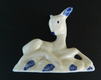 Vintage Porcelain Deer,Vintage Porcelain,Italian Porcelain,Deer Figurine,Vintage Decor,Housewarming Gift,Vintage Home
