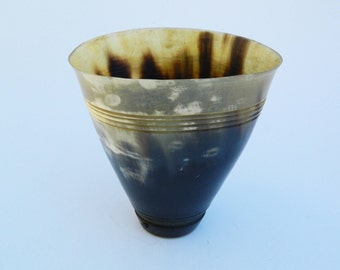 Antique Rare Horn Vase,Vintage Horn Vase, Collectible Horn Vase,Horn Vase,Chinese Horn Vase,Cone Shape Horn Vase,Vintage Home