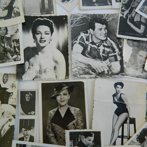 Vintage Schauspieler Fotos,Schauspieler Fotos,40 Schwarz Weiß Original Foto Karten,Hollywood Schauspieler Fotos,Sammler Geschenk