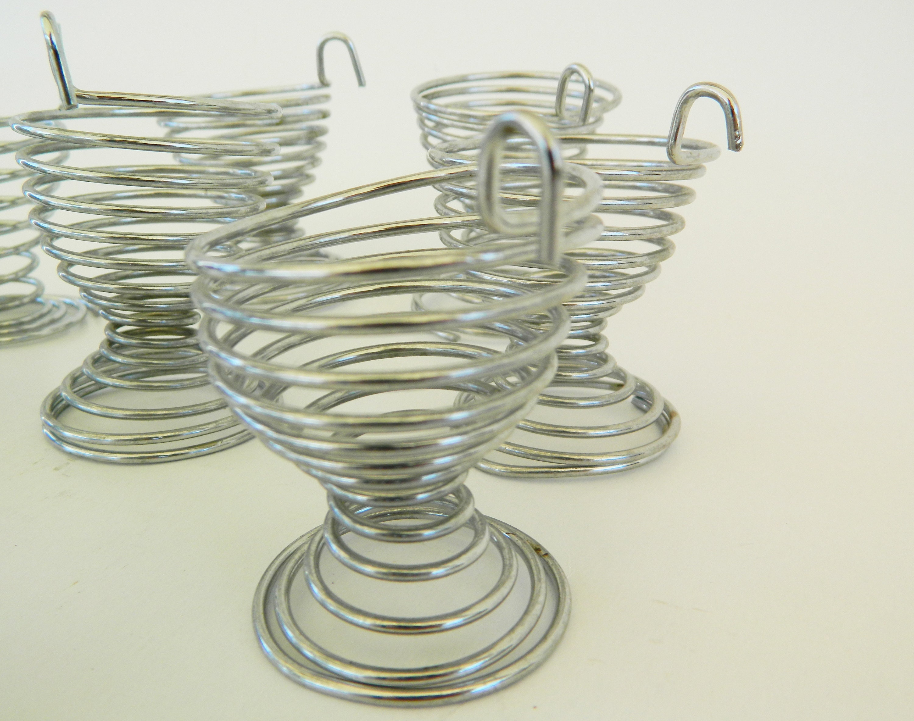 Set of 9 Metal Egg Cups vintage Metal Wire Egg Cups Retro Etsy Ireland