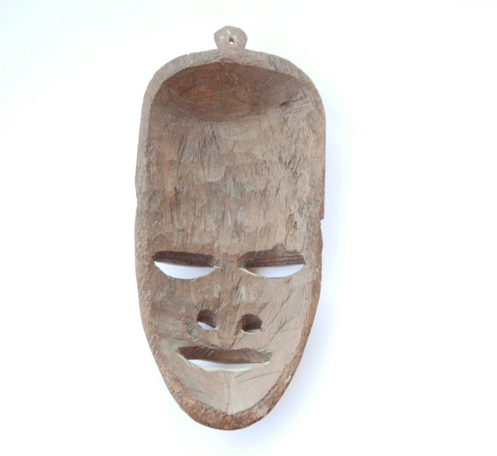Vintage African Decorative Wooden Mask ,wall Hanging Hand Carved Mask