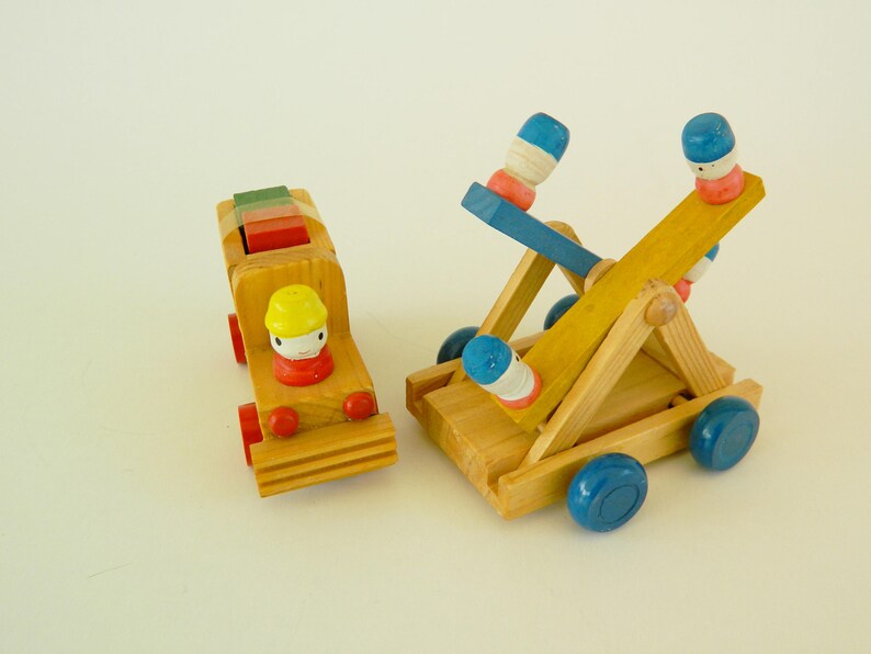 Vintage Wooden Toysretro Toyswooden Toysretro Etsy
