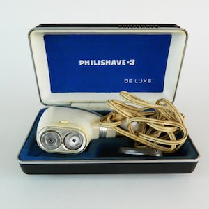Vintage Philishave SC7910, Vintage Shaving Machine,Philips  Electric Razor Hard Case, Working Shaver,Collectable Electric Rotary Shaver