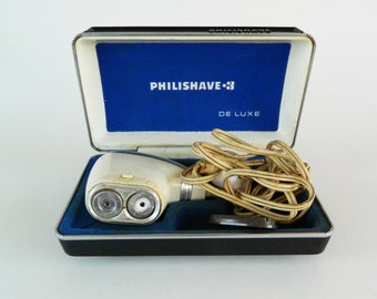 Vintage Philishave SC7910, Vintage Shaving Machine,Philips  Electric Razor Hard Case, Working Shaver,Collectable Electric Rotary Shaver