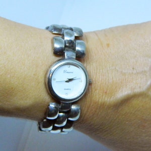 Vintage  Wrist Watch, Women&#39;s Stainless Steel Vintage Watch, Lady&#39;s Analog Watch , Vintage Working Watch, Old Watch, Vintage Accessories