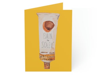 Bain de Soleil Greeting Cards/yellow (1, 10, 30, and 50pcs)