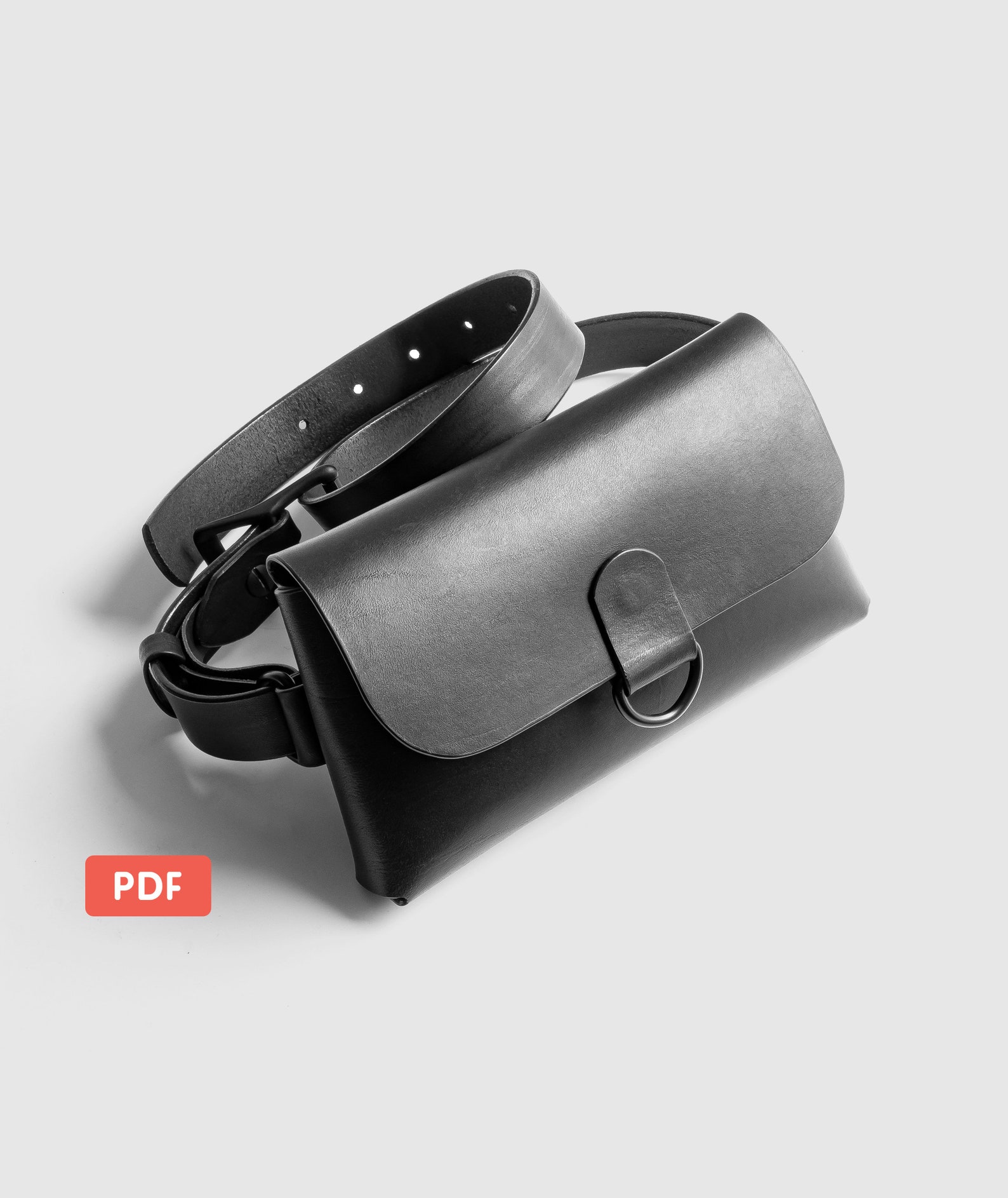 Leather Fanny Pack Pattern Printable PDF Sewing Template Etsy Canada