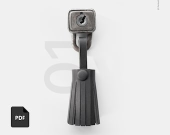Leather Pattern with Guide - DIY Tassel PDF for Bags & Keys
