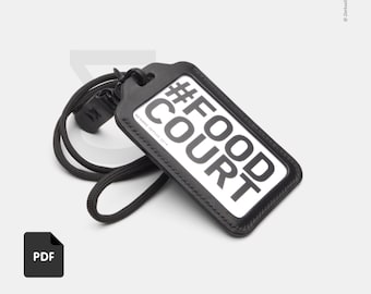 Leather Lanyard Card Holder PDF Pattern – DIY Neck Wallet