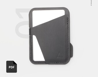 Slim Leather Card Holder Pattern – Minimalist Wallet PDF (Digital Download)