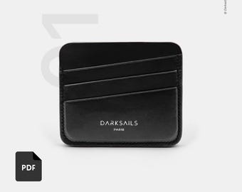 Leather Card Holder PDF Pattern - DIY Minimalist Wallet