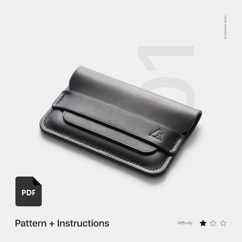 Leather Flap Wallet PDF Pattern
