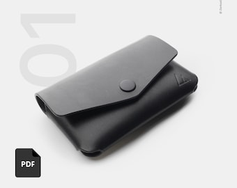 Leather Origami Card Holder PDF Pattern – DIY Card Wallet Guide