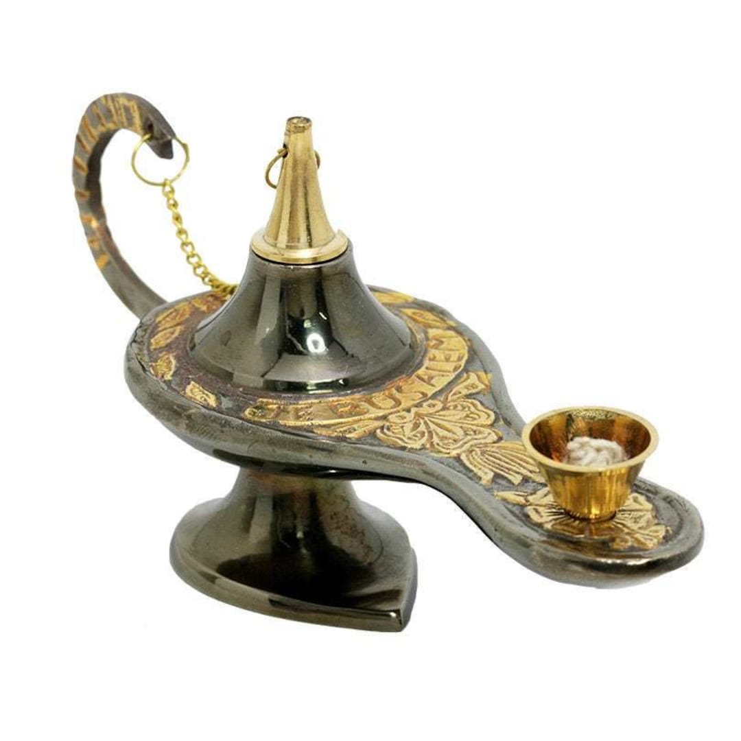 Aladdin Magic Lamp Vintage gift Brass Handcrafted - Grand Moroccan