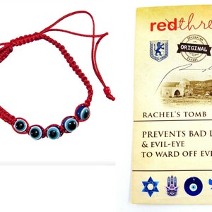 2 Pcs Original RACHEL TOMB Red String Thread Evil Eye Kabbalah Blessed Thread - Two Units Pack Lot
