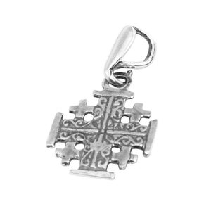 Silver 925 VINTAGE JERUSALEM CROSS Pendant Of Blessed Holy Sepulchre Holy Land Gift From Jerusalem