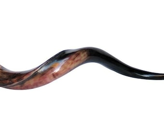 Full Polished Kosher Yeminite 100% Polished Smooth Kudu Shofar Horn 50-60 Cm Judaica From Jerusalem Israel Gift Souvenir